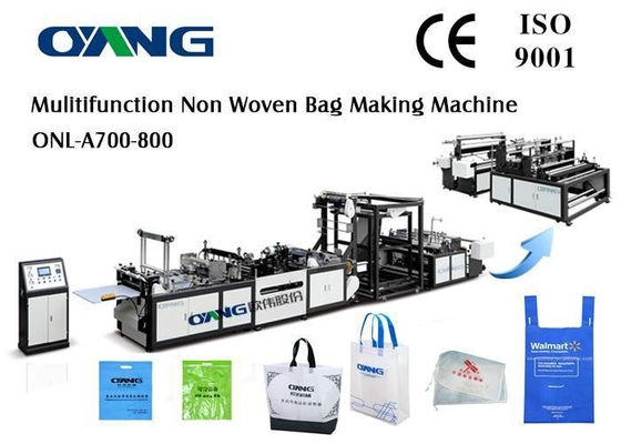Ultrasonik Sızdırmazlık PP Non Dokuma Çantalar Üretim Makinesi D Kesim / T Gömlek Çantası için