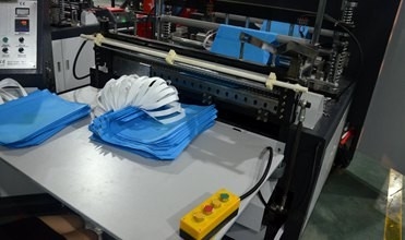PLC Kontrol Sigara Dokuma Kutu Çanta Saplı Yeniden Kullanılabilir Çanta Yapma Makinesi