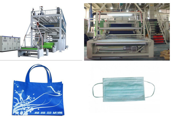 Çok Fonksiyonlu PP Non Dokuma Kumaş Üretim Hattı Alışveriş çantası İÇİN